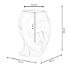 Vaso decorativo design volto femminile in vetroresina laccata Ruzid-L Catalogo