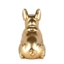 Statue Bulldog Français en Résine Dorée Design Moderne Forma-G Remises