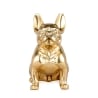 Statue Bulldog Français en Résine Dorée Design Moderne Forma-G Réductions