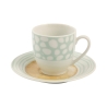 Set di 6 tazzine da caffè in porcellana con piattino 90ml Marea C Scelta