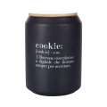 Barattolo cookie nero con coperchio in bambù 1,6L Victionary G Promozione