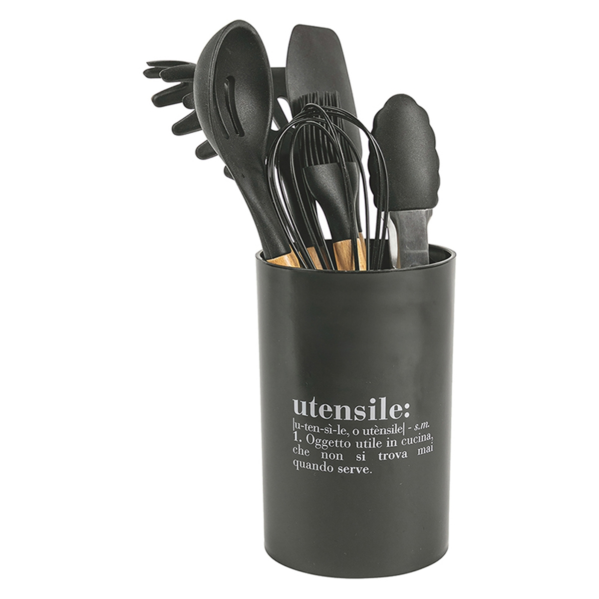 Porta utensili nero con scritta 8 pezzi Victionary C Promozione Porta utensili nero con scritta 8 pezzi Victionary C Promozione