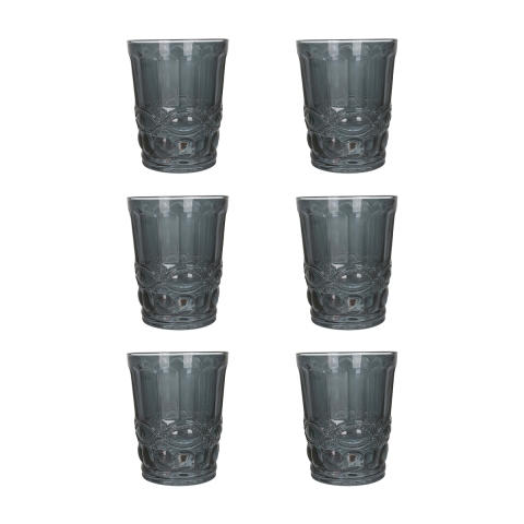 Ensemble de 6 verres à eau 240ml avec décor en relief Nobilis Promotion