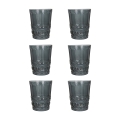 Ensemble de 6 verres à eau 240ml avec décor en relief Nobilis Promotion
