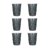 Ensemble de 6 verres à eau 240ml avec décor en relief Nobilis Promotion