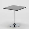 Schwarz Quadratisch Tisch und 2 Stühle Farbiges Transparent Grand Soleil Dune Platinum Eigenschaften