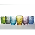 Set di 6 bicchieri acqua 300ml con lavorazione a rilievo Koralight Caratteristiche