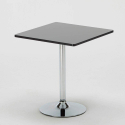 Schwarz Quadratisch Tisch und 2 Stühle Farbiges Transparent Grand Soleil Cristal Light Platinum Kauf