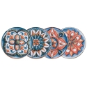 Lot de 4 assiettes à pizza/en porcelaine Ø 33 cm Le Maioliche Promotion