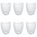 Lot de 6 verres à eau 325 ml en verre transparent Castle Promotion
