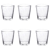 Set di 6 bicchieri acqua trasparenti in vetro soffiato 300ml Cancun Promozione