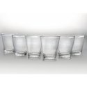 Set di 6 bicchieri acqua trasparenti in vetro soffiato 300ml Cancun Offerta