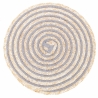 Set di 6 tovagliette tonde in paglia intrecciata Ø38cm Spiral Stone Saldi