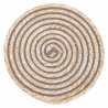 Set di 6 tovagliette tonde in paglia intrecciata Ø38cm Spiral Stone Sconti
