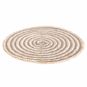 Set di 6 tovagliette tonde in paglia intrecciata Ø38cm Spiral Stone Misure