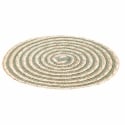Set aus 6 runden Tischsets aus geflochtener Stroh Ø38cm Spiral Stone Preis