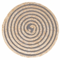 Lot de 4 sets de table ronds en paille tressée Ø38 cm Spiral Vente