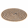 Set aus 4 runden Platzsets aus geflochtener Stroh Ø38cm Spiral Katalog