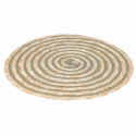 Set aus 4 runden Platzsets aus geflochtener Stroh Ø38cm Spiral Auswahl