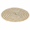 Set aus 4 runden Platzsets aus geflochtener Stroh Ø38cm Spiral Auswahl