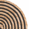 Set aus 4 runden Platzsets aus geflochtener Stroh Ø38cm Spiral Eigenschaften