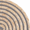 Set aus 4 runden Platzsets aus geflochtener Stroh Ø38cm Spiral Maße