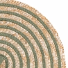 Set aus 4 runden Platzsets aus geflochtener Stroh Ø38cm Spiral Preis