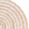 Lot de 4 sets de table ronds en paille tressée Ø38 cm Spiral 