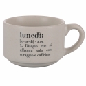 Set di 6 tazzine da caffè in porcellana 90ml con stand Victionary Week Vendita