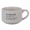 Set di 6 tazzine da caffè in porcellana 90ml con stand Victionary Week Scelta