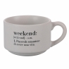 Set di 6 tazzine da caffè in porcellana 90ml con stand Victionary Week Scelta