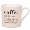 Set aus 6 Porzellan-Espressotassen mit Schriftzügen 90ml Victionary Caffè Rabatte