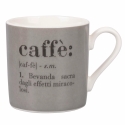 Set aus 6 Porzellan-Espressotassen mit Schriftzügen 90ml Victionary Caffè Katalog