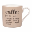 Set aus 6 Porzellan-Espressotassen mit Schriftzügen 90ml Victionary Caffè Auswahl