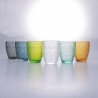 Set mit 6 farbigen Trinkgläsern aus Glas 300ml New Mexico A Aktion
