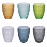 Set mit 6 farbigen Trinkgläsern aus Glas 300ml New Mexico A Verkauf