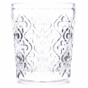 Set di 6 bicchieri acqua in vetro con superficie lavorata 240ml Marrakech Offerta