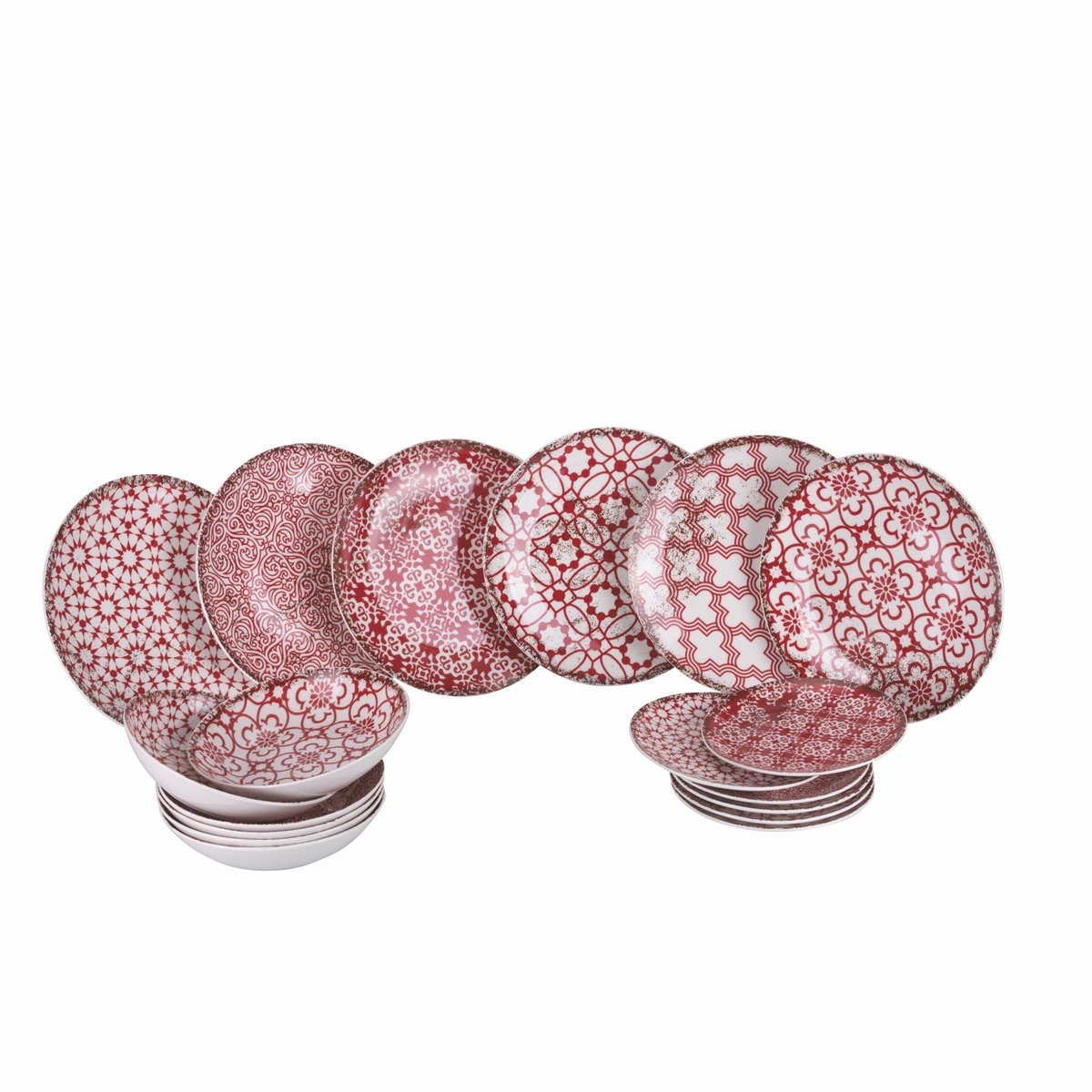 Service de table 18 pièces en porcelaine pour 6 personnes Kasbah Porpora Promotion Service de table 18 pièces en porcelaine pour 6 personnes Kasbah Porpora Promotion