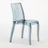 Tavolino Quadrato Bianco 70x70 cm con 2 Sedie Colorate Trasparenti Cristal Light Titanium Prezzo