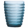 Set de 6 verres à eau 350 ml avec surface texturée Géométrie 