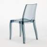 Tavolino Quadrato Bianco 70x70 cm con 2 Sedie Colorate Trasparenti Cristal Light Titanium Costo