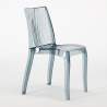 Weiß Quadratisch Tisch und 2 Stühle Farbiges Transparent Grand Soleil Dune Titanium Rabatte