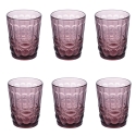 Set di 6 bicchieri acqua 280ml con decoro in rilievo Nobilis 2 Saldi