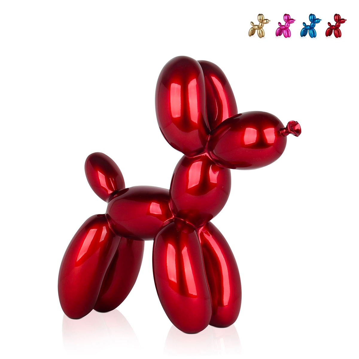 Scultura cane palloncino statua in resina effetto metallo Mira-M Saldi Scultura cane palloncino statua in resina effetto metallo Mira-M Saldi