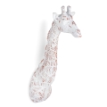 Statue murale en résine girafe multicolore moderne Brysh Promotion