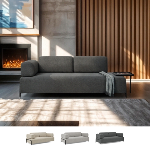 Sofa modular 3-Sitzer modernes Design mit Beistelltischen Diadema Aktion