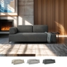 Divano modulare 3 posti design moderno componibile con tavolini Diadema Promozione