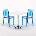 Weiß Quadratisch Tisch und 2 Stühle Farbiges Polypropylen-Innenmastenset Grand Soleil B-Side Demon Katalog