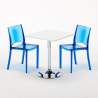Weiß Quadratisch Tisch und 2 Stühle Farbiges Polypropylen-Innenmastenset Grand Soleil B-Side Demon Katalog