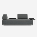 Divano modulare 3 posti design moderno componibile con tavolini Diadema Catalogo